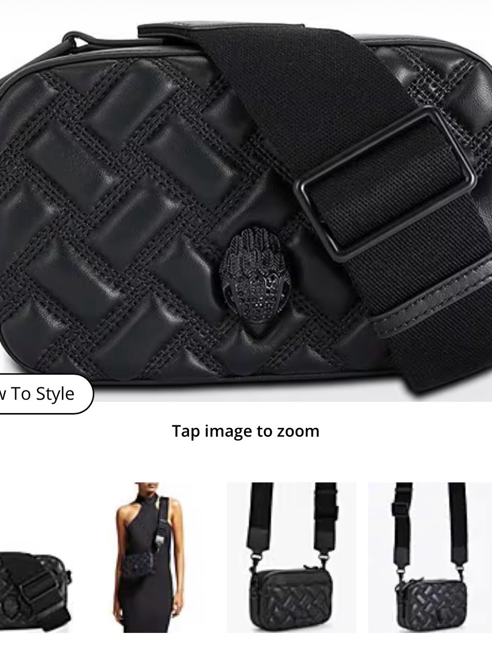 Black Quilted Crossbody Bag - Classic Woman’s Shoulder Bag